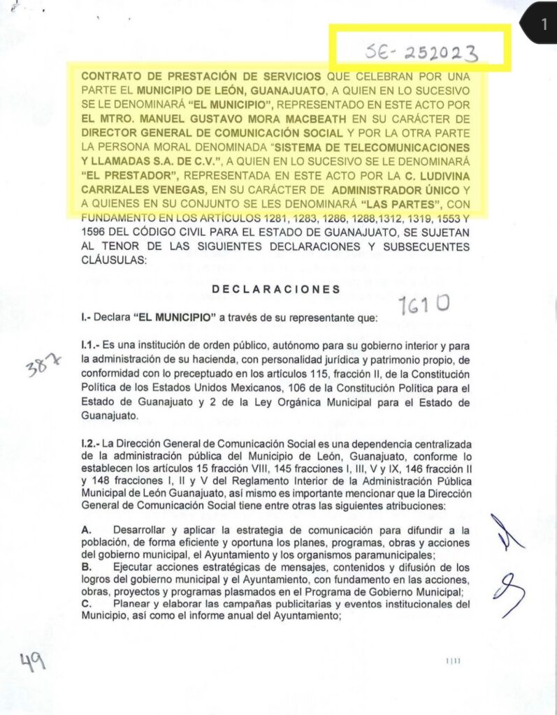 OCULTAN INFORMACIÓN DE CONTRATOS POR MÁS DE 3 MILLONES DE PESOS EN LA ADMINISTRACIÓN DE ALEJANDRA GUTIÉRREZ